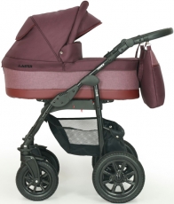 Дитяча коляска 2 в 1 Verdi Laser BLACK 9023-VLB-02, burgundy